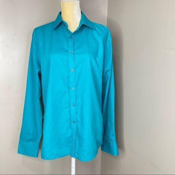 Sovereign Code Women Teal Blue Top Shirt Size Small Long Sleeves EUC - Picture 5 of 12